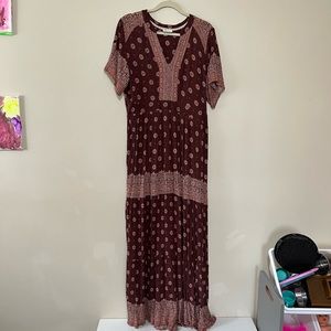 Boho style maxi dress XL